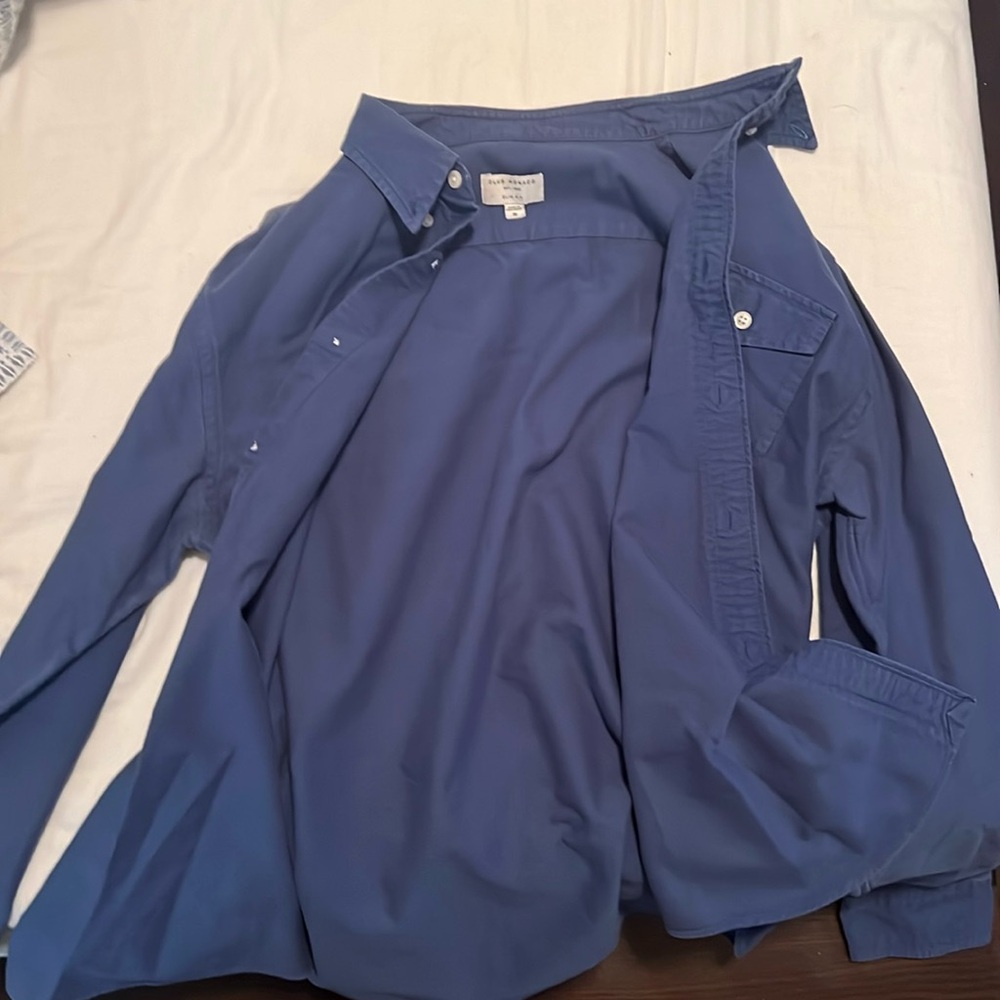 Coub Monaco blue dress shirt